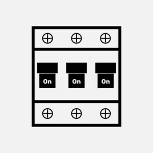 התקנה או החלפה של חצי אוטומט תלת פאזי